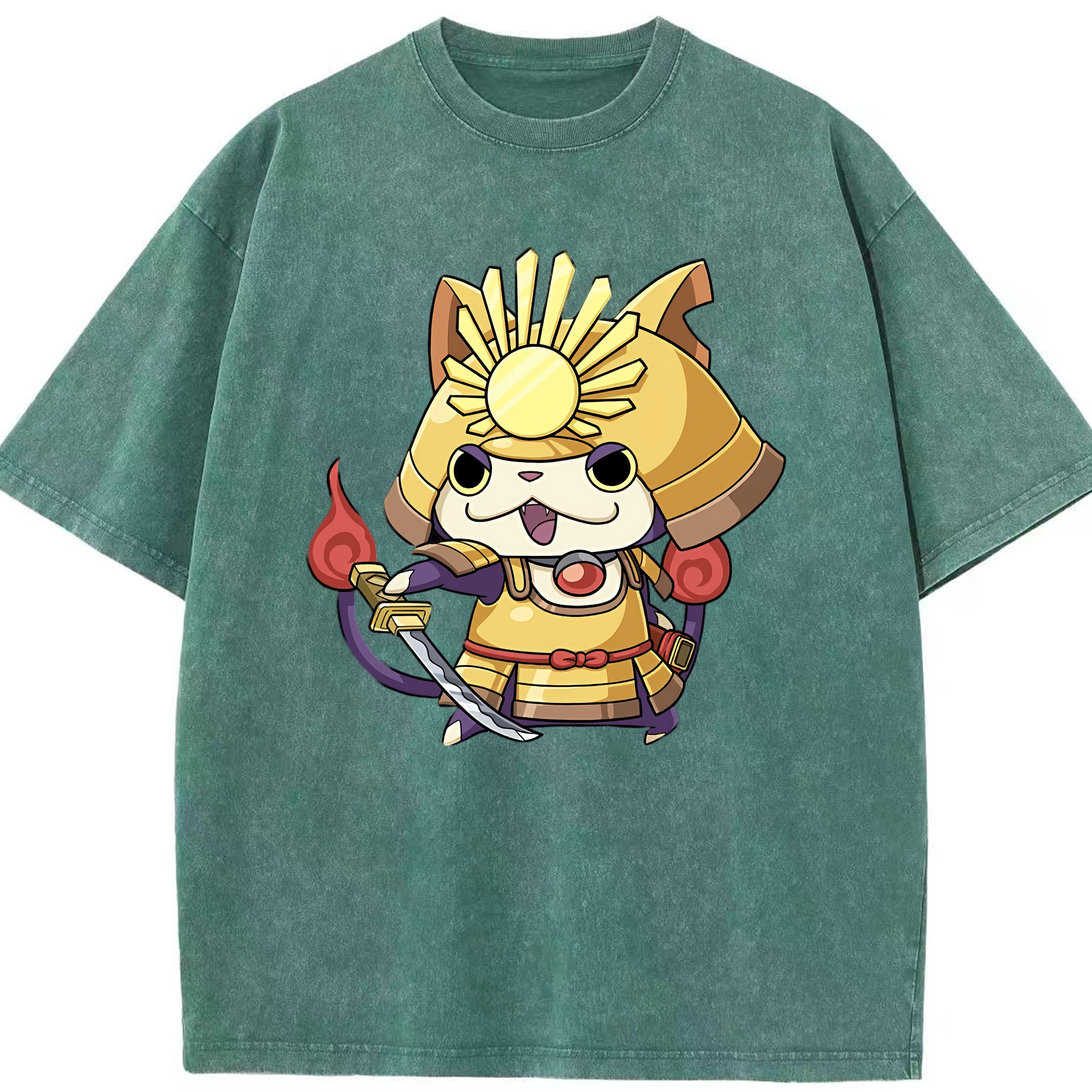 （画像用） 妖怪ウォッチ Yo-kai Watch 綿100% ヴィンテージ風 半袖Tシャツ（フロントプリント）